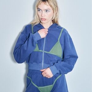 Fashion Brand Company Navy Pullover Hoodie